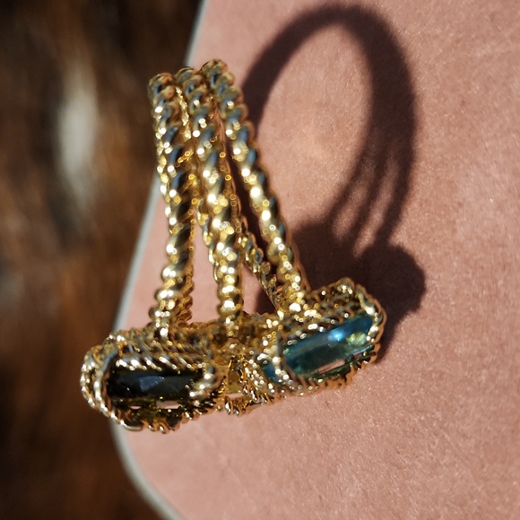 Stunning 3 Coloured Gemstone Ring - Picture 5 of 5